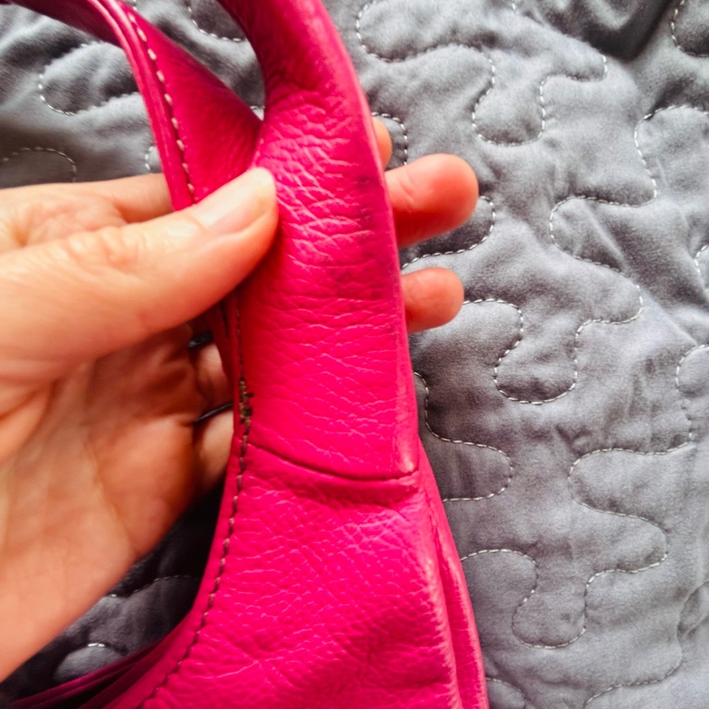 Genuine Leather large pink purse w/ wallet - Picture 15 of 16
